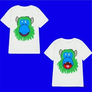 NWT Stella McCartney 3D T-Shirt Kids Boys Girls Toddlers Baby Graphic Monkey Tee
